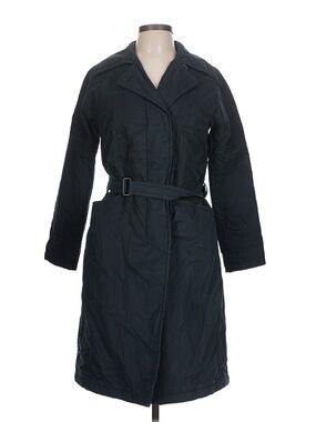 Dries Van Noten Dark Navy Belted Trench Coat